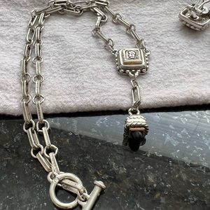 KIELSTEIN CORD LIKE NECKLACE & EARRINGS SET 38G GUC